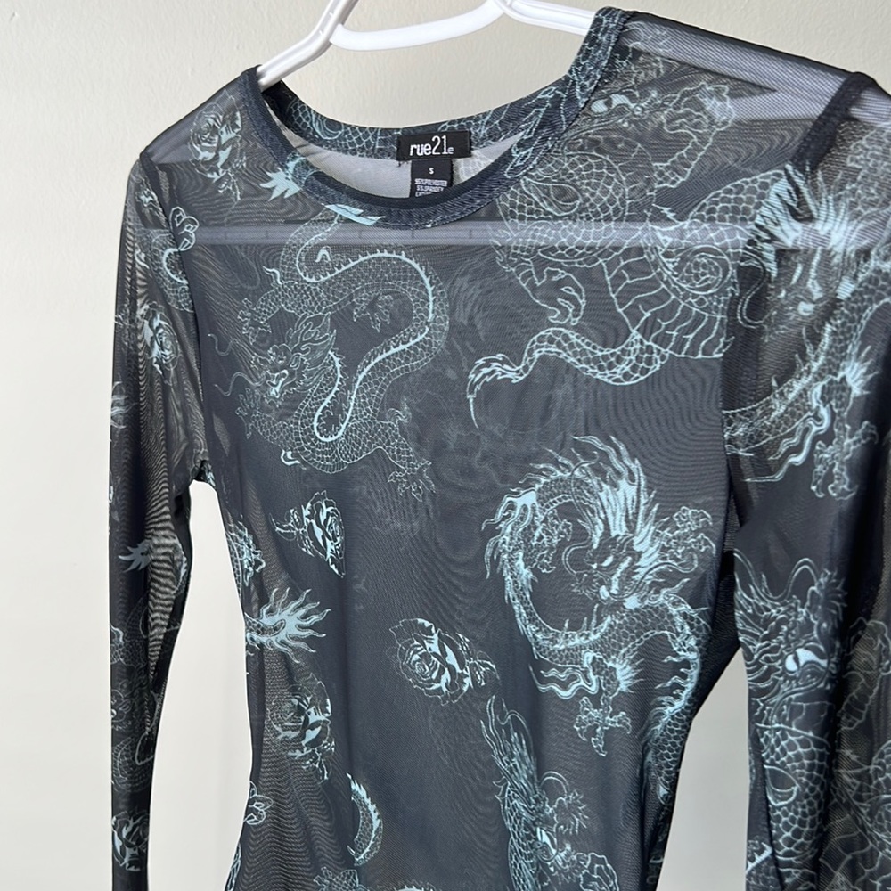 Dragon See Through Body Suit